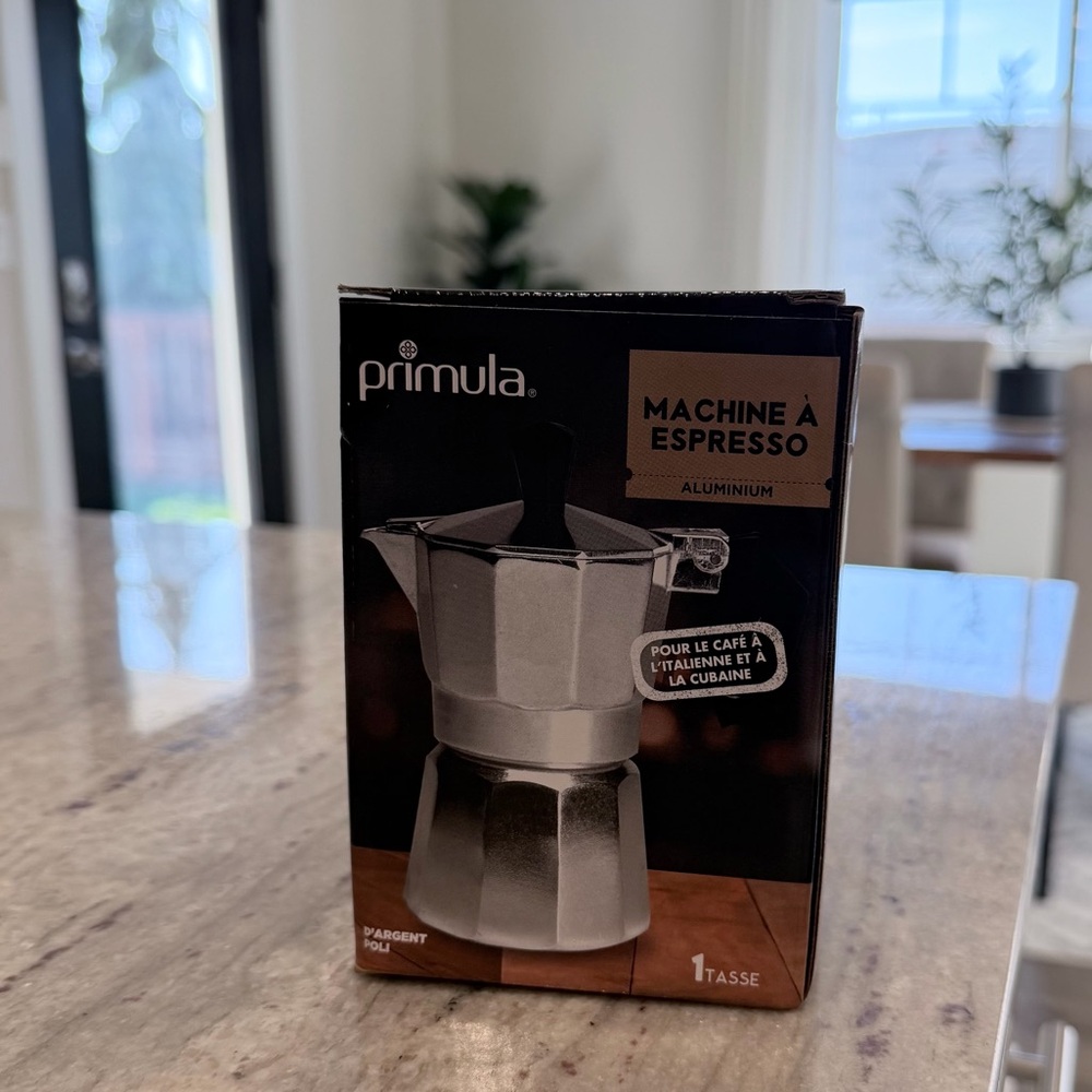 NEW Primula Aluminum 1 Cup Espresso Maker